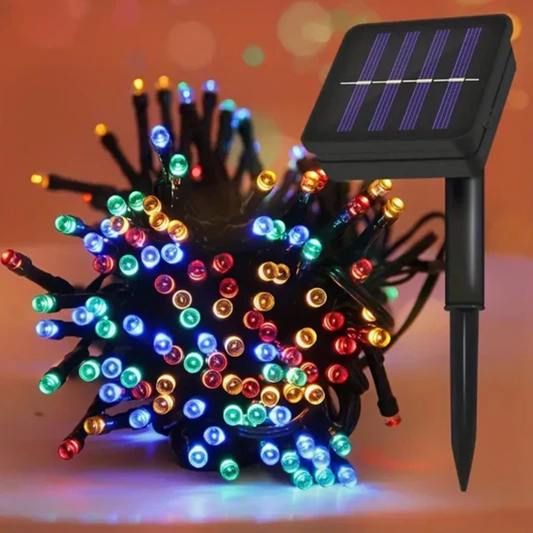 Luces Navideñas con Panel Solar (NAVIDAD DE ENSUEÑO)