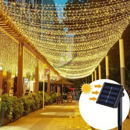 Luces Navideñas con Panel Solar (NAVIDAD DE ENSUEÑO)