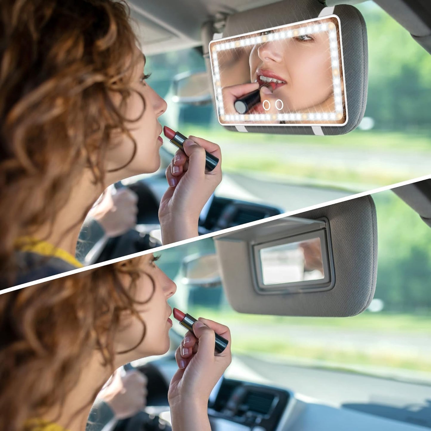 Vanity Mirror® Espejo Led de Maquillaje Para Auto
